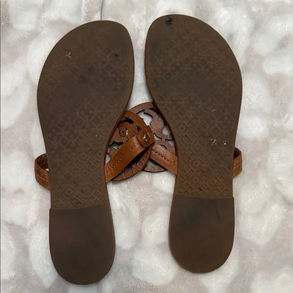 Tory Burch Brown Leather Sandals - Picture 6 of 6